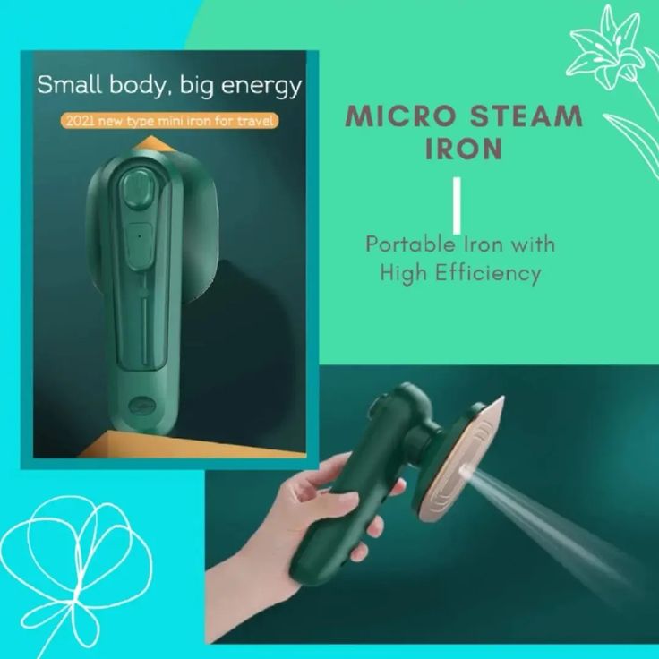 Portable Mini Steam Iron Box | Fast Heating | Compact & Travel Friendly | Wrinkle Remover