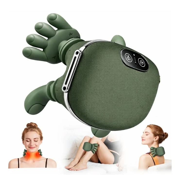SmartPalm™ Rechargeable Neck & Shoulder Massager – Deep Tissue Relief with Heat & Vibration