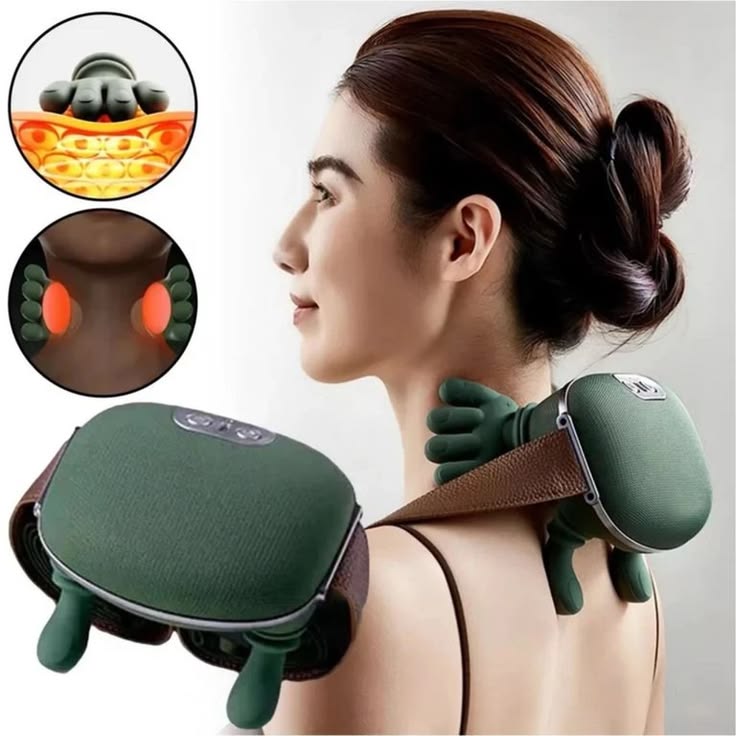 SmartPalm™ Rechargeable Neck & Shoulder Massager – Deep Tissue Relief with Heat & Vibration