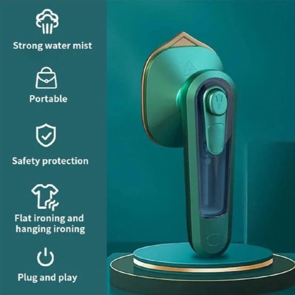Portable Mini Steam Iron Box | Fast Heating | Compact & Travel Friendly | Wrinkle Remover
